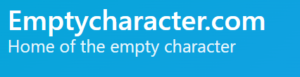 Guest Post - Emptycharacter.com